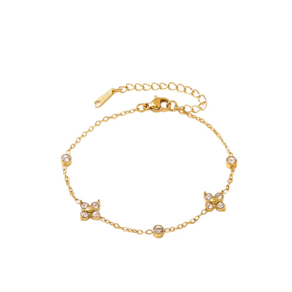 Simple And Versatile Retro Niche Floral Hand Jewelry