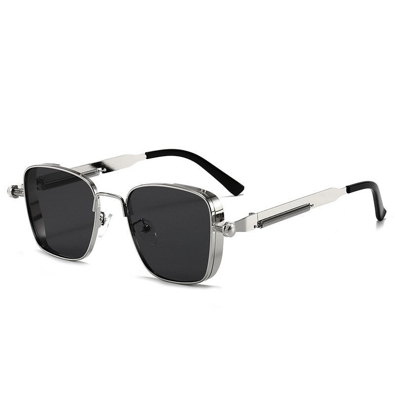 Vintage-style Square Metal Sunglasses With A Personalized Touch