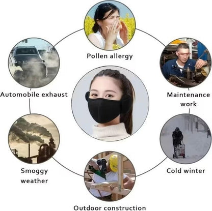 Unisex 2-in-1 Warm Mask With Earmuffs
