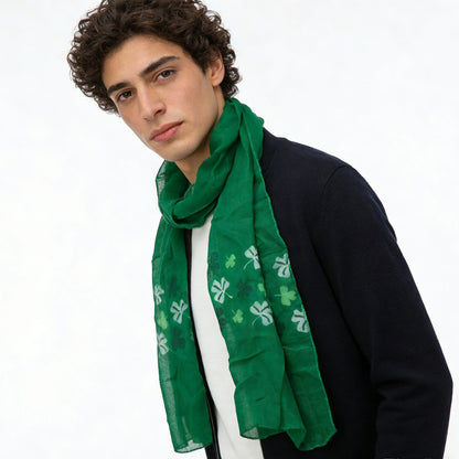 2pcs Olive Skinny Printed Scarf,vacation,daily Life,evening Party,Office Appropriate Subtlety For Women Men