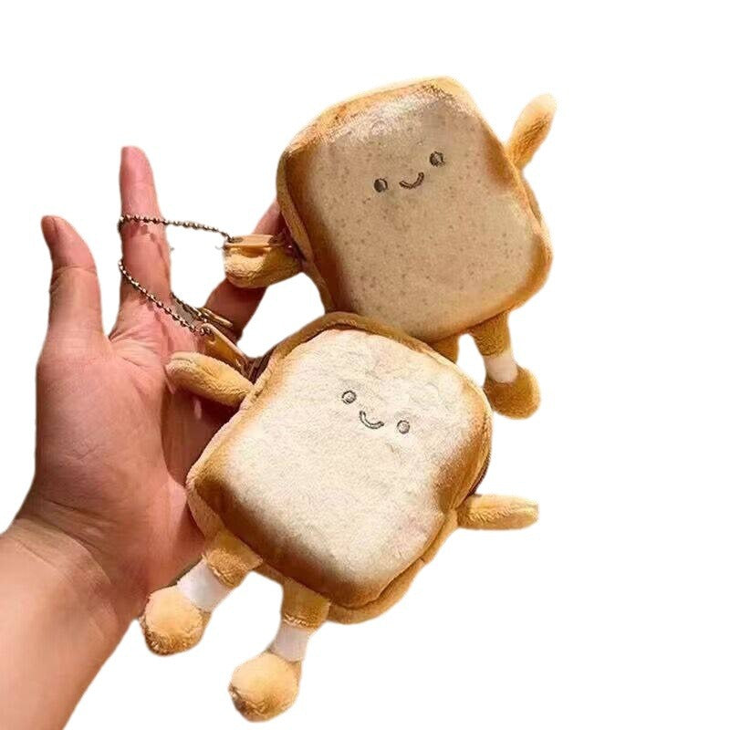 Cute Toastie Plush Keychain For Women In A Charming Japanese Style