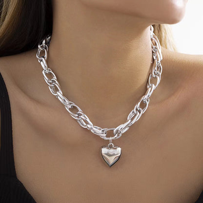 Cold Style Hollow Out Thick O-shaped Necklace