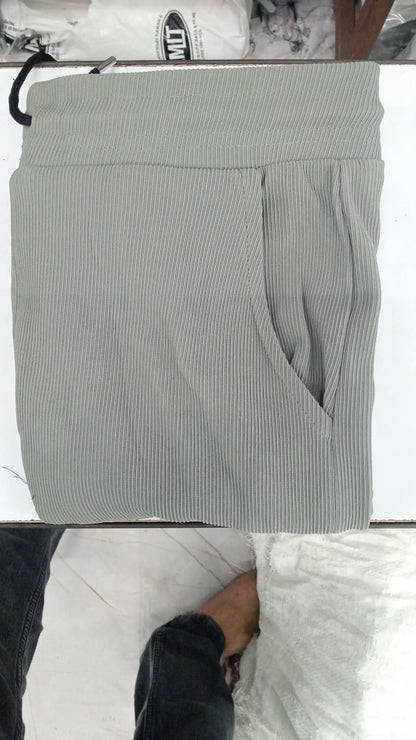 Men's Caudray Fabric Stylish Pants (Grey, Pack of 1)