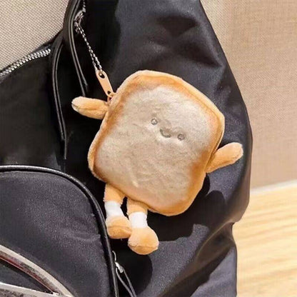 Cute Toastie Plush Keychain For Women In A Charming Japanese Style